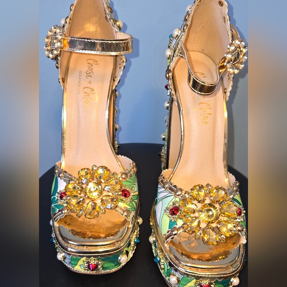 Graduation Elegant Floral Heels